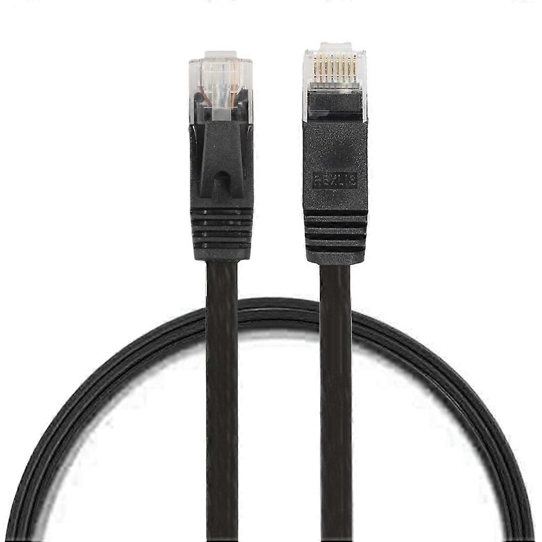 0.5m CAT6 Ultra-thin Flat Ethernet Network LAN Cable, Patch Lead RJ45