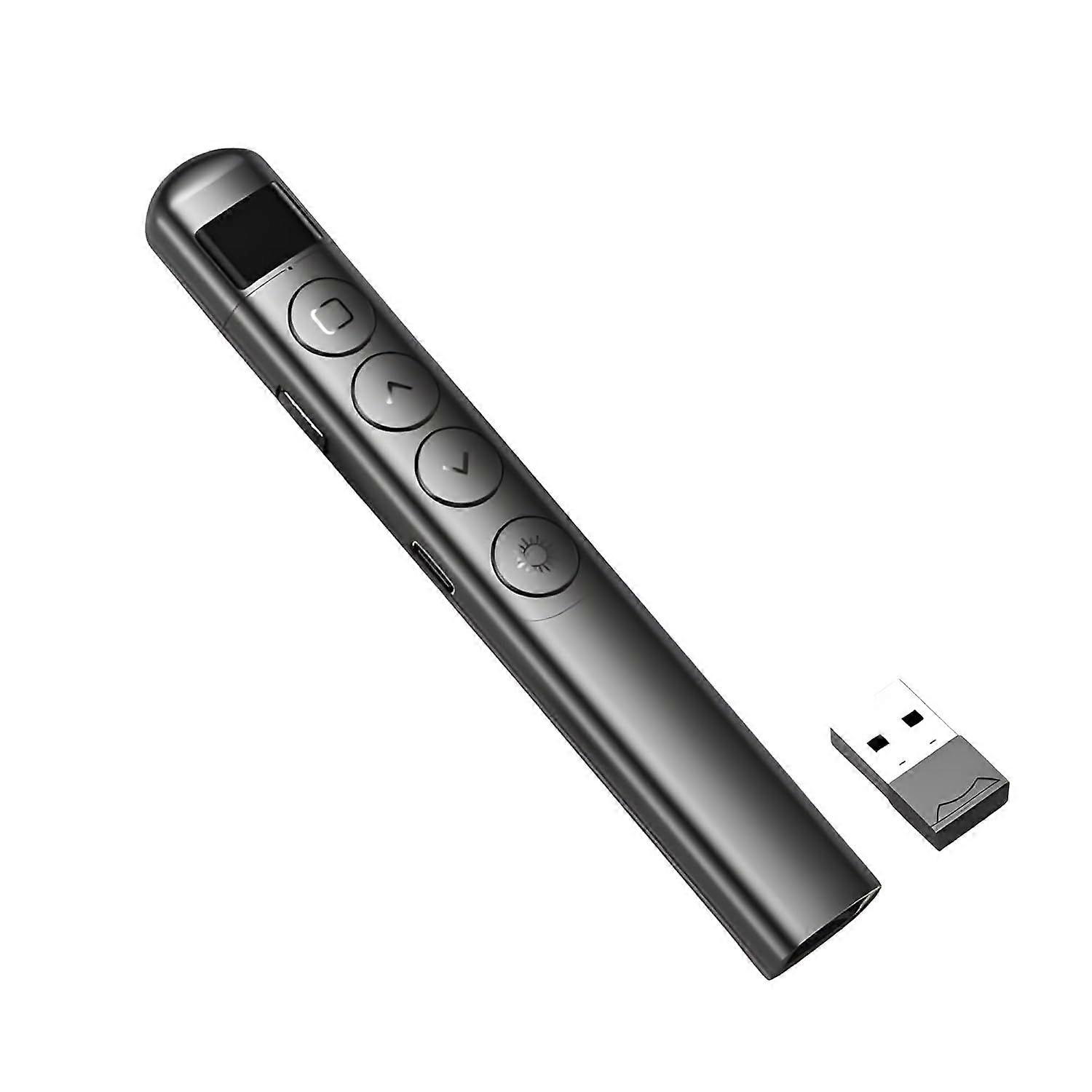 Wireless Rechargeable USB Presenter Powerpoint Slideshow Laser Presentation Remote control indicator