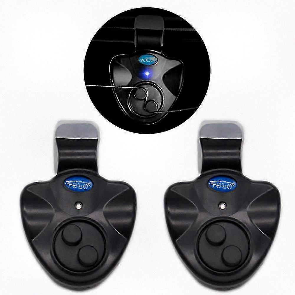 4pcs Fishing Alarm with Sound and LED Light for Bite Detection