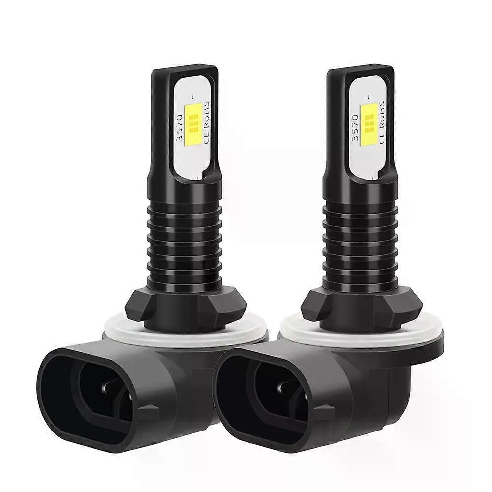 2x 6000K LED Fog Light Bulbs For Ford Fusion 2007-2010 2011 2012 2013 2014 2015 2016 2017 2018 DRL Driving Lamp CSP 3570 Chips