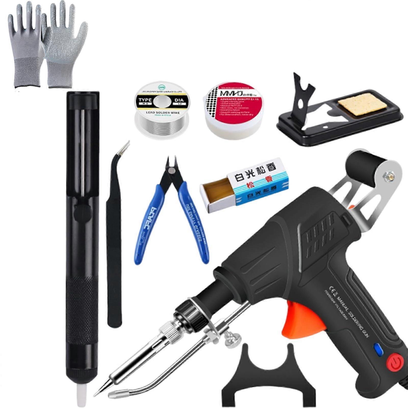 Internally Heated Industrial Laser Welding Tools, MultiFunction Soldering Iron Gun Set, 60W 110V