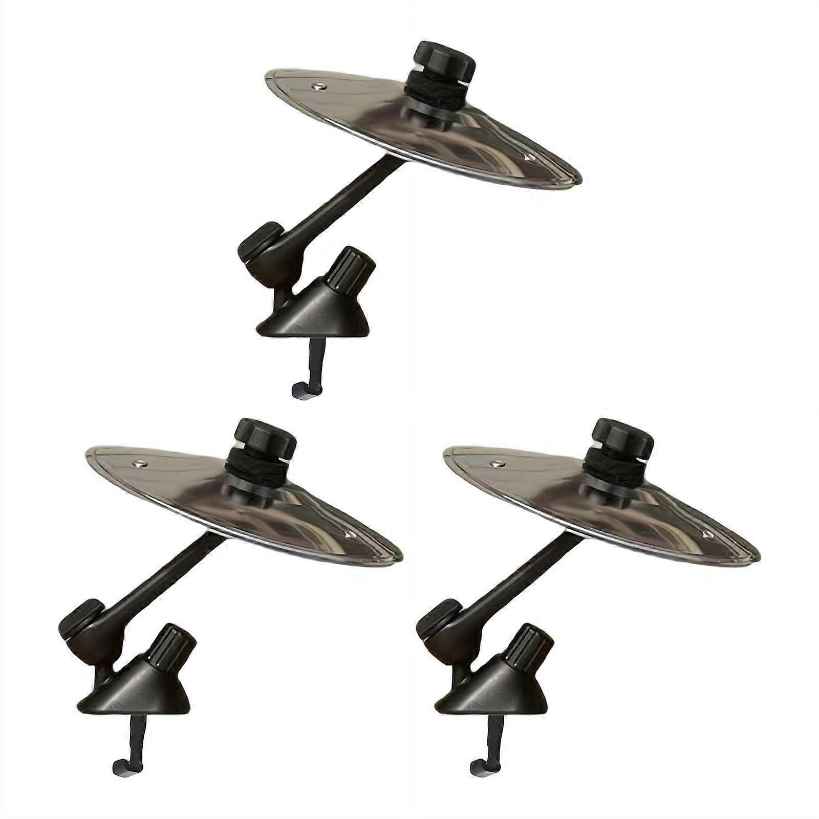 3 Pcs Car Crash Cymbal Set, 2025 Mini Clip-On Air Vent Cymbals for All Vehicle Types, Easy Installation Sturdy Accessory