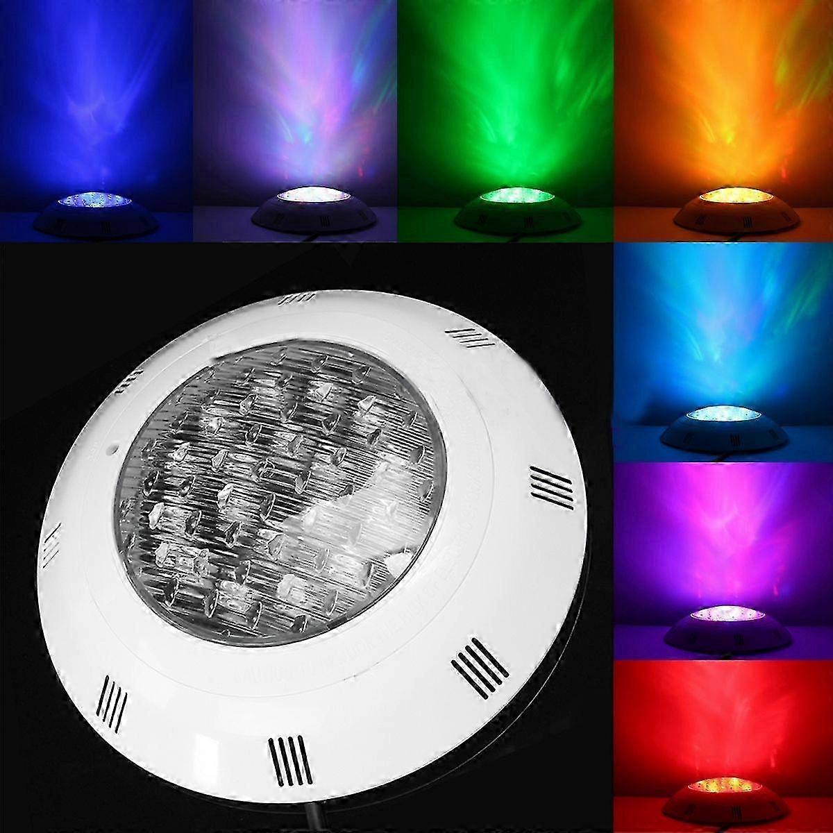 RGB Color Changing Underwater Pool Light with Remote Control, 24V 18W LED Swimming Pool Lamp