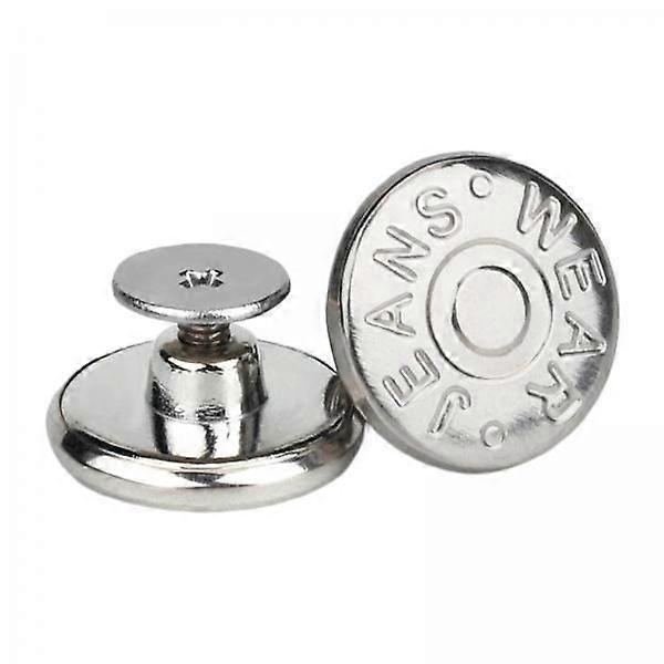 Adjustable Jean Button Kit for Tailoring Waist Size - Pack of 4