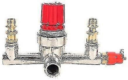 Stempel luftkompressor dobbelt udløbsrør legering switch luftkompressor switch ventil justering del