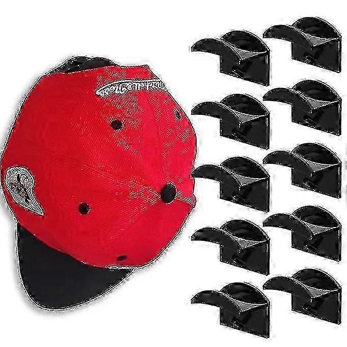 10 Pack Adhesive Hat Holder Cap Hook For Wall Mount No Drilling Hat Rack