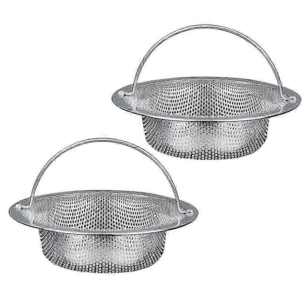 Stainless Steel Sink Strainer Set of 2 for Kitchen Sinks, Perfect for Use with Various Brand Names, Durable Design for Effective Straining
