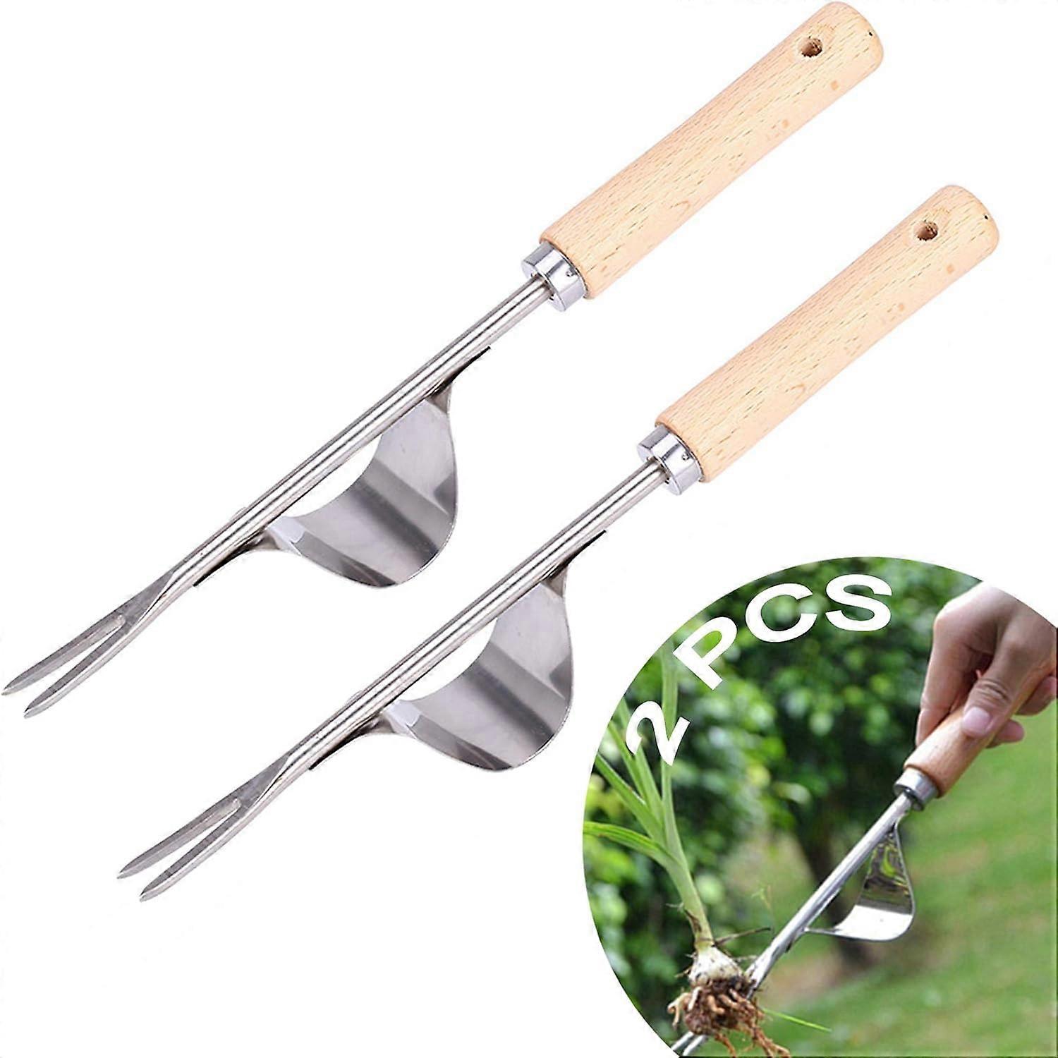 Stainless steel weeder 2 pcs