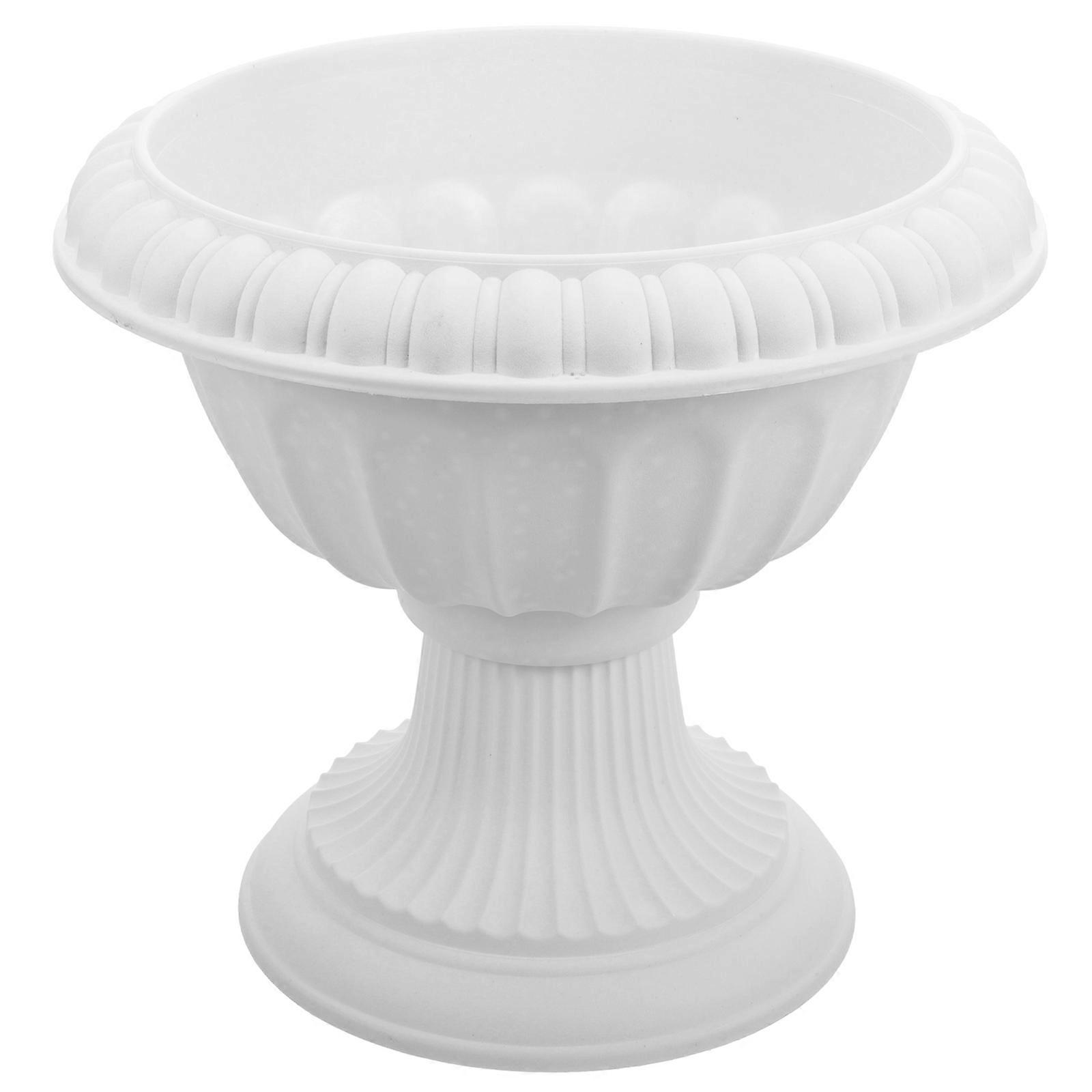 Practical Roman Column Planter, Sturdy Plastic Container for Landscaping Projects