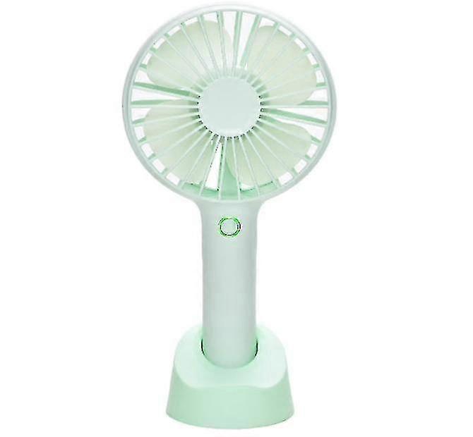 Mini ventilatore portatile portatile, ventola personale USB ricaricabile con base e batteria da 2500 mAh, 4 modalità (verde)