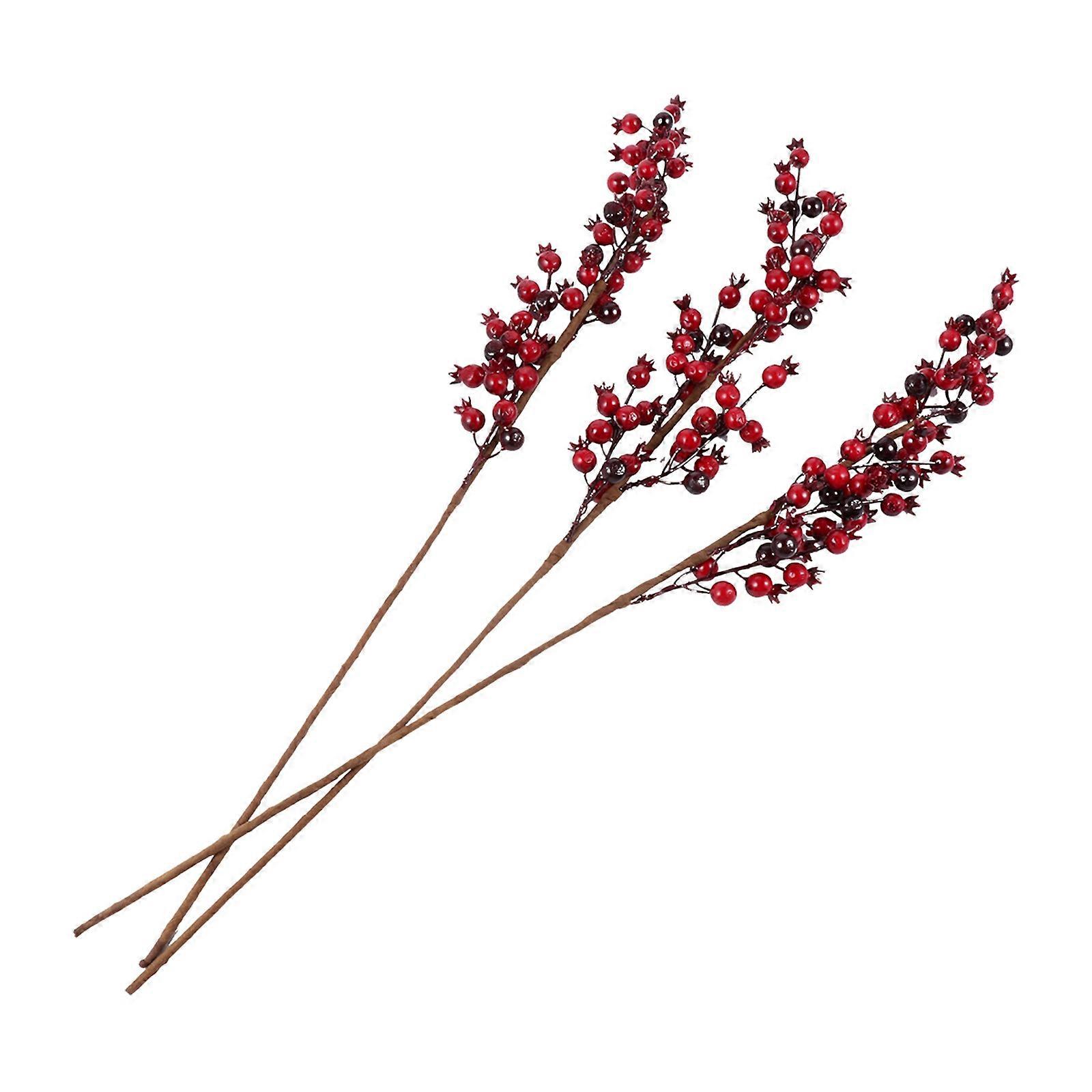 Decorative Artificial Flowers Iron Wire Realistic Design For Event Planners 3Pack