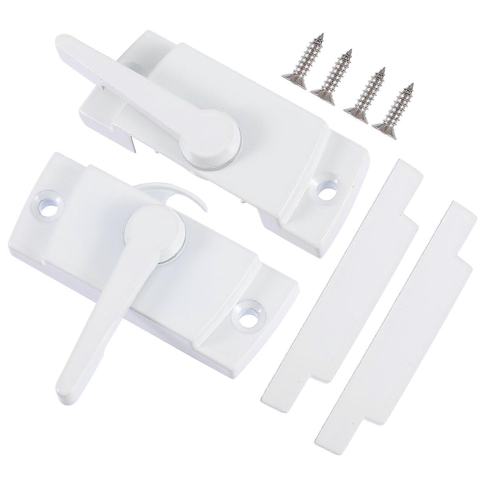 Durable Crescent Lock for Home Use Constructed with High-grade Zinc Alloy Material White Color 2