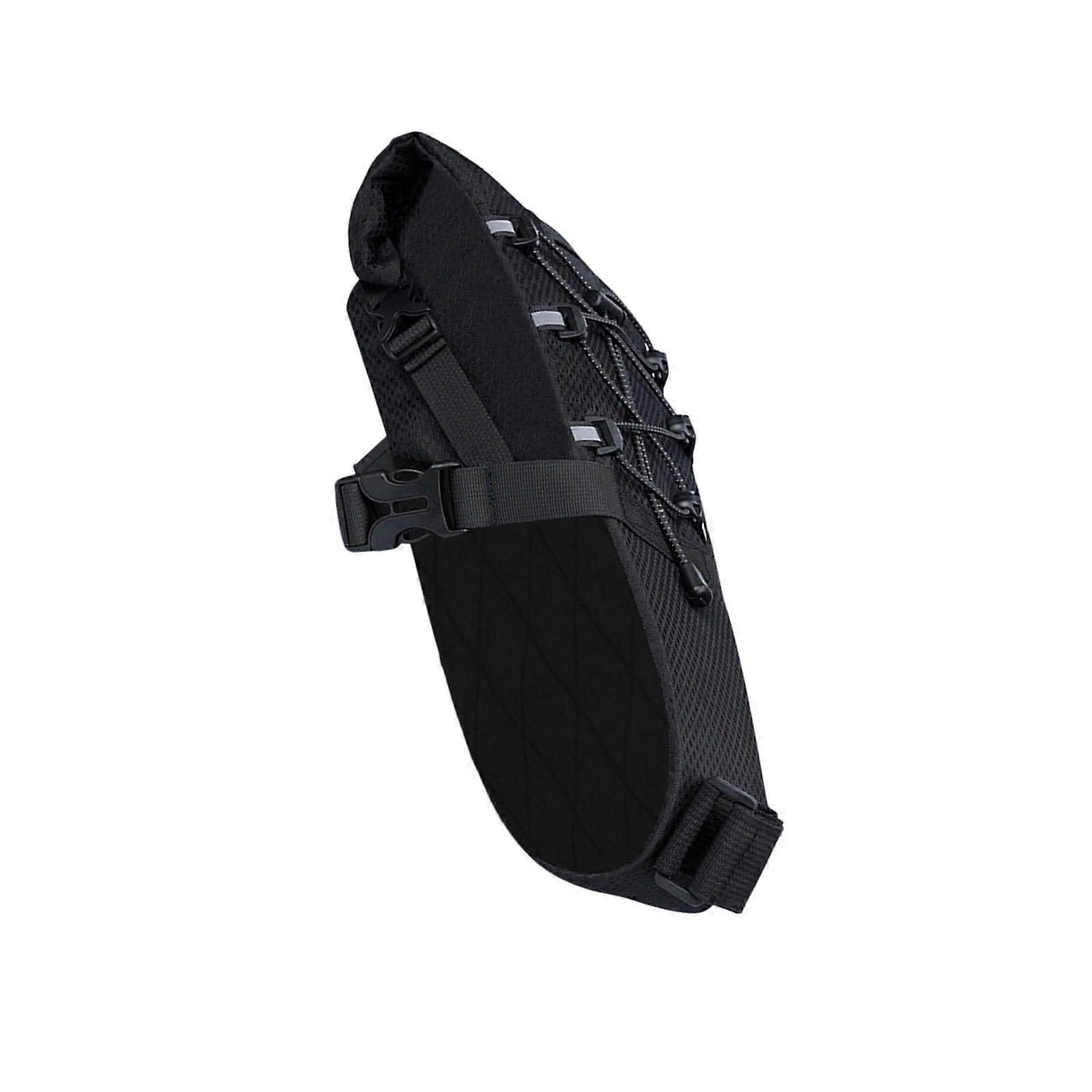 Under Seat Bike Saddle Bag Waterproof Rear Rack Pouch Black Compatible with Most Bicycle Models
