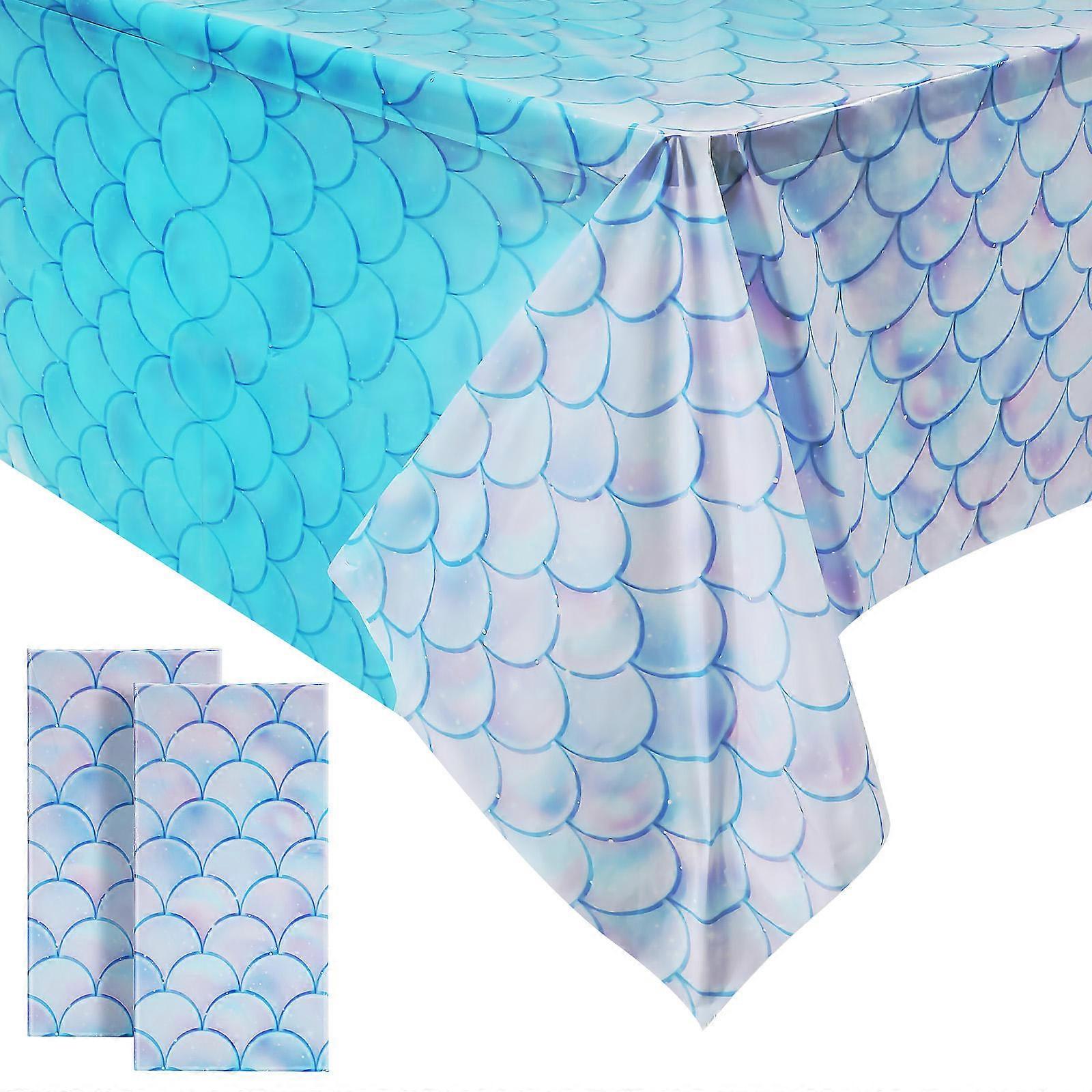 Deniz Kızı Doğum Günü Hediyeleri Masa Örtüsü Su Geçirmez Yırtılmaya Dayanıklı Çoklu 274.00X137.00X0.10Cm 3 Adet