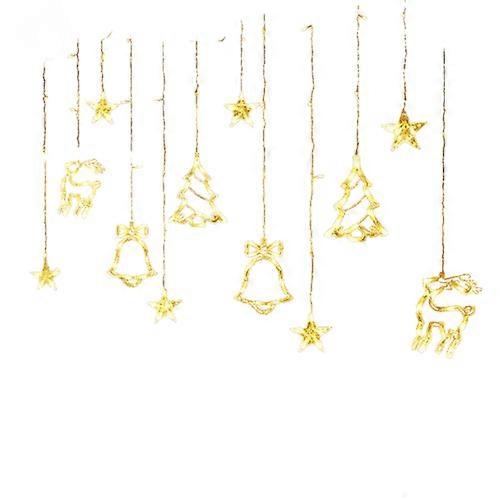 Lumină mică LED lumină intermitentă șir lumină perdea înstelată decorațiuni de Crăciun în aer liber Solar Star Light