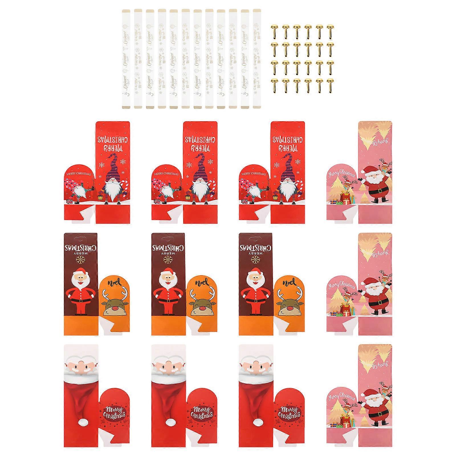 Apple Packing Box for Storage Use 12Pcs Christmas Eve DIY Candy Boxes
