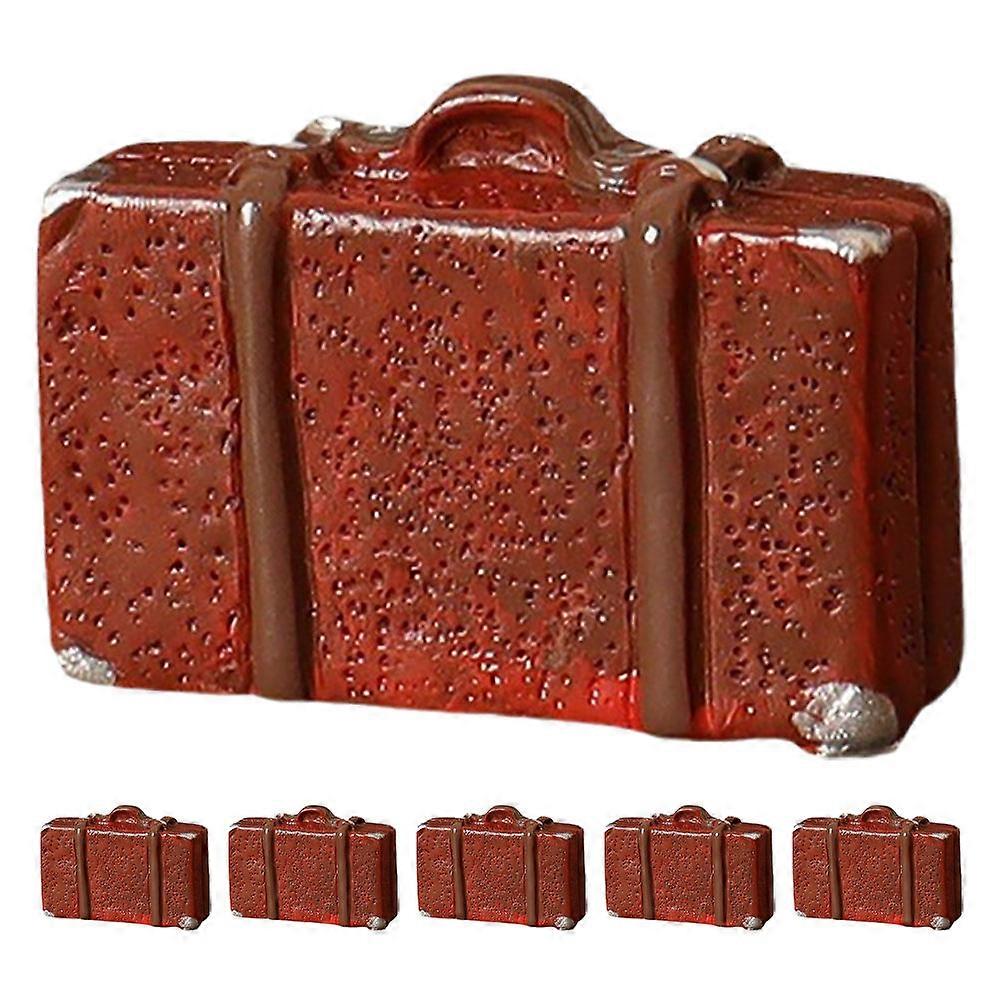 Doll Luggage Mini Suitcase Dolls Retro Style Photography Props 6Pcs