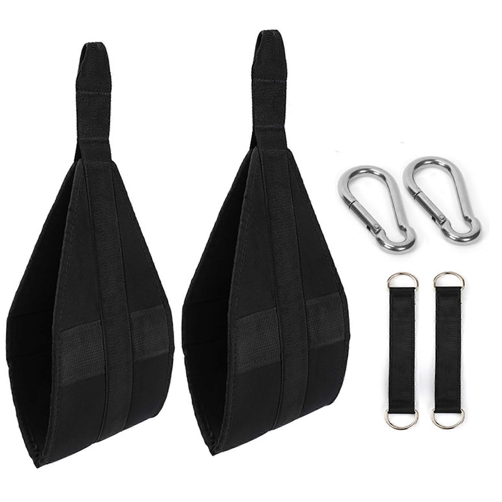 AB Support System for Pull-Up Bars, Comfortable Breathable AB Support with Thickened Metal Hooks for Home Abdominal Training