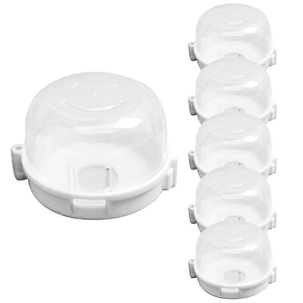 6pcs Gas Stove Knob Covers Safety Protectors Prevent Accidental Burns Easy Install Home Use Kitchen Safety Guards