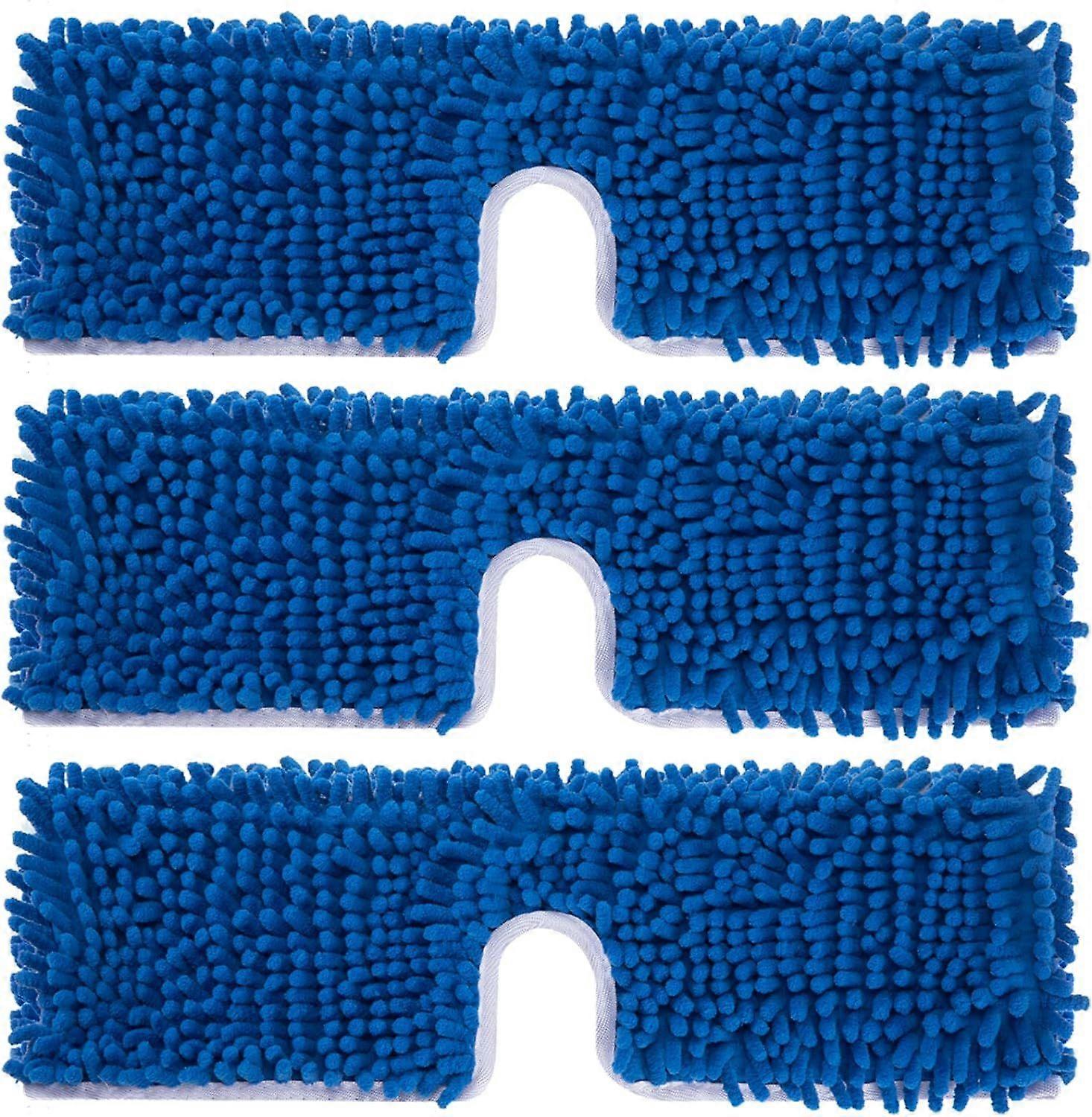 3 Pack Mop Refills Compatible with O-cedar Dual-Action Microfiber Mop, Replacement Mop Heads for Dry/Wet Use,Double Sided All Surface Cleaning,Chenill