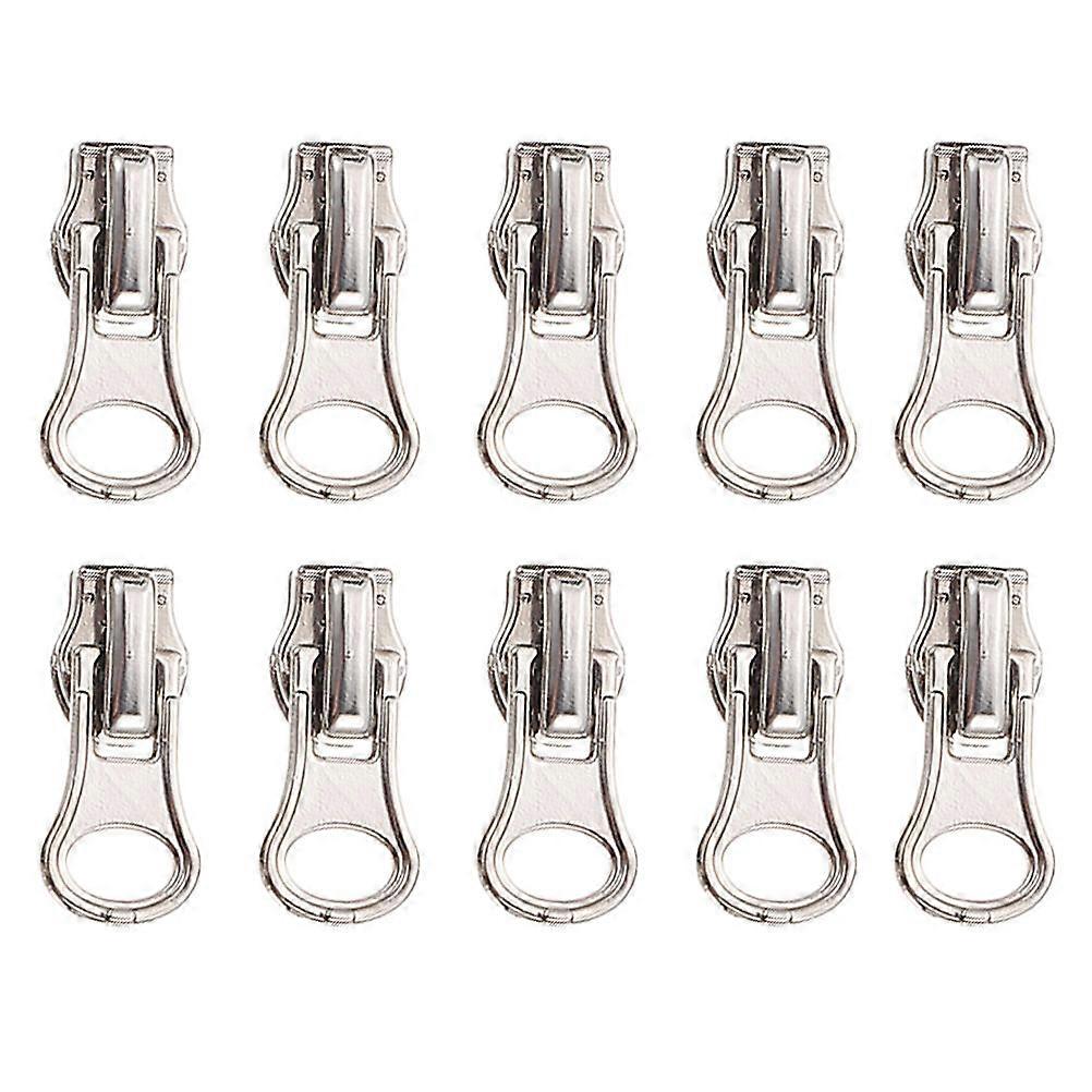 Coat Zipper Puller Professional Zipper Heads Clothes Zips Daily Use Almond Shape Zinc Alloy Replacement for Damaged Zippers 20Pcs