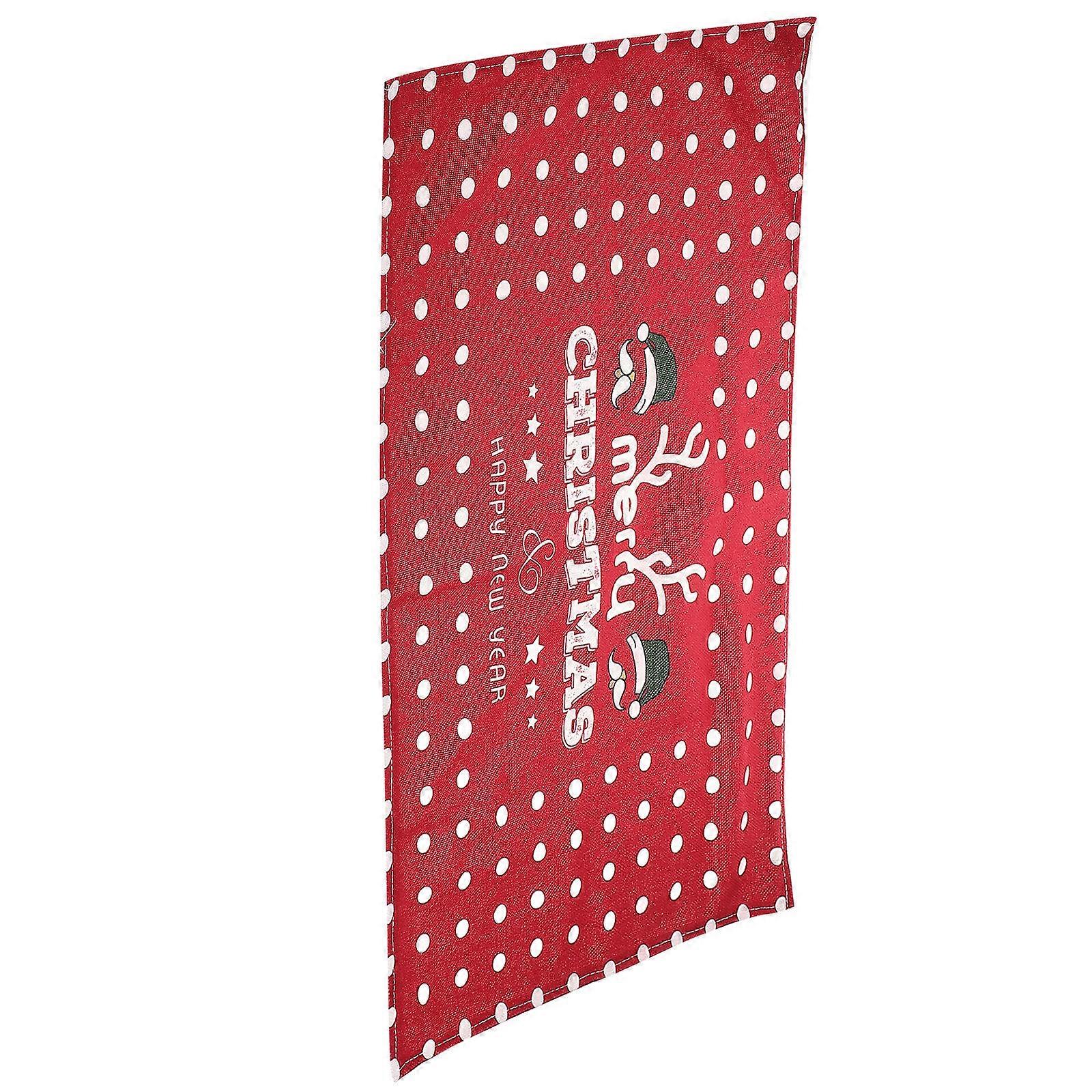 Toalha de Mesa de Férias Design Festivo Retangular Capa de Mesa Mistura de Linho de Algodão 27.6×15.7×0.1in 1Pack