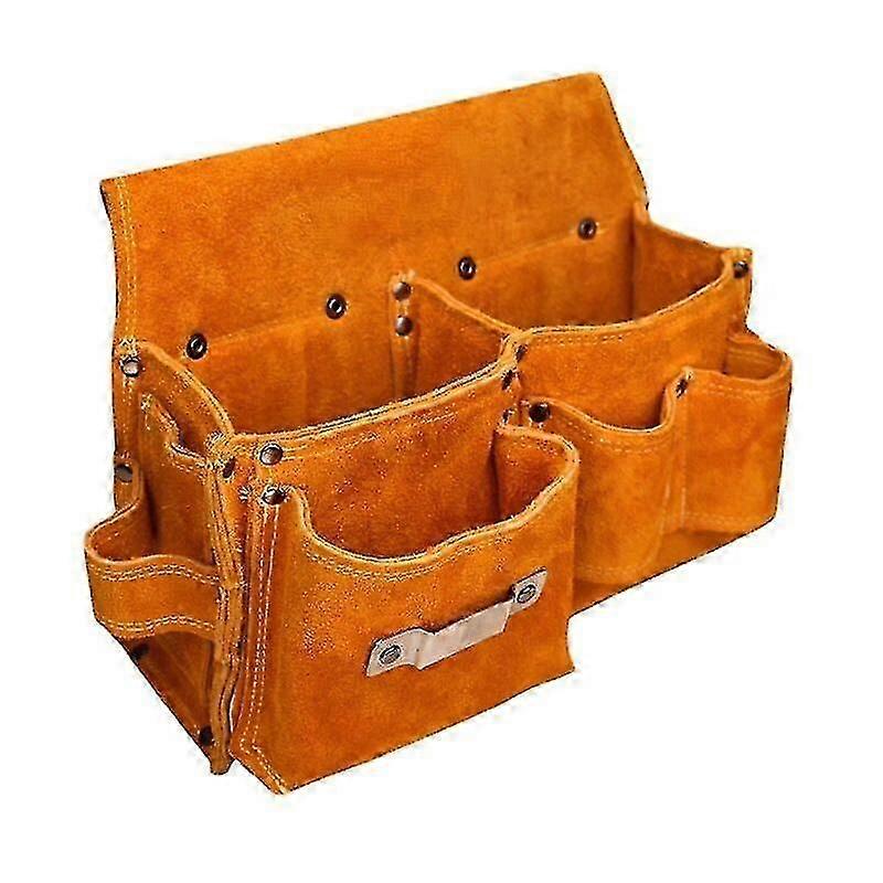 Sac à la taille Charpentier Sac à outils en cuir Ceintures avec porte-marteau
