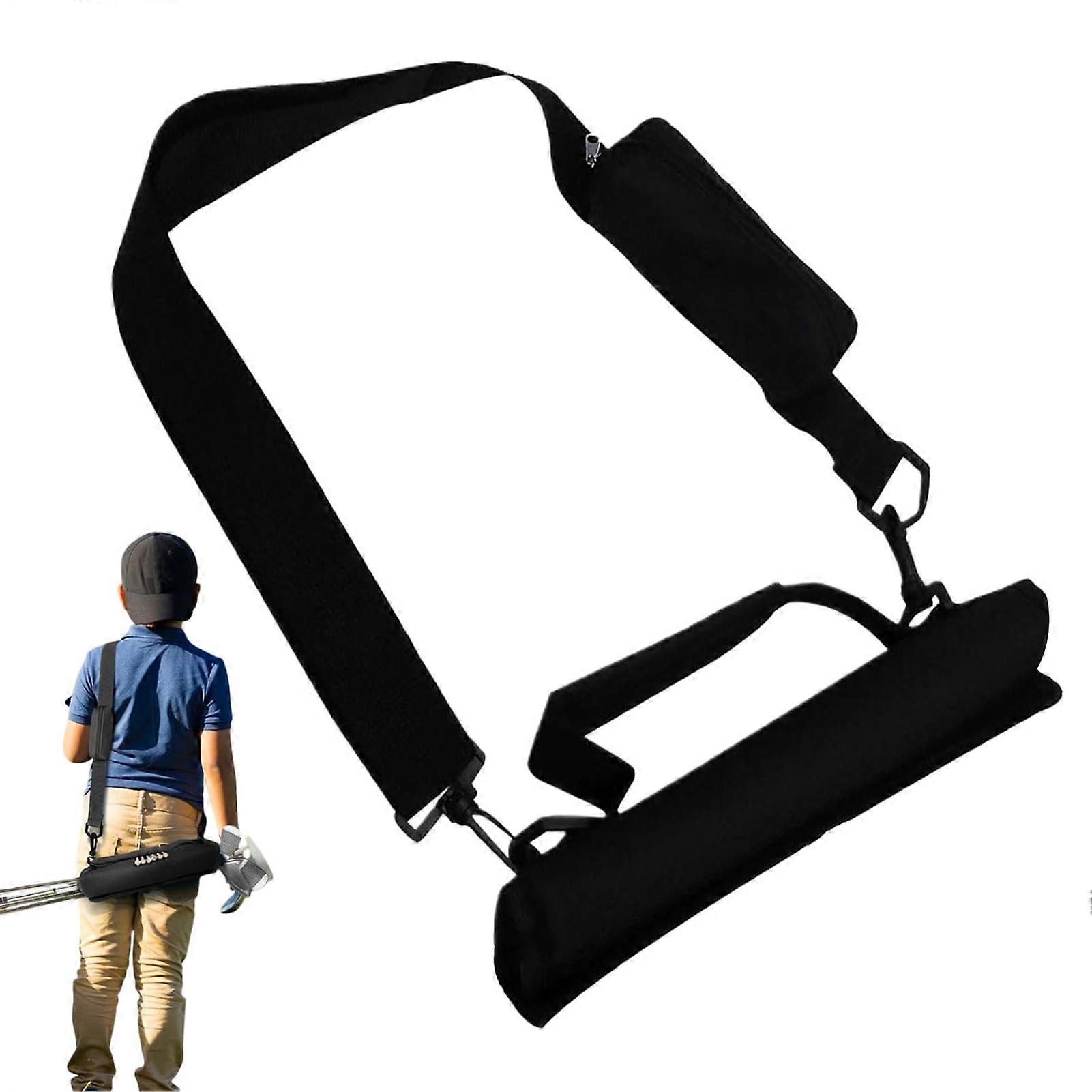 Small golf bag, portable, foldable, light, waterproof, practice case with strap, sports accessories for balls, Range men