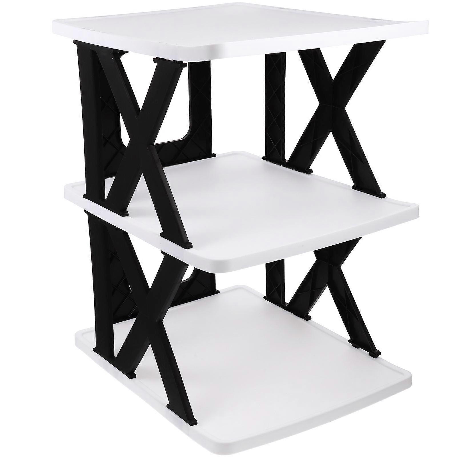 Entryway Shoe Storage Rack Multi Layer Design Rectangular Plastic Home Supplies 1Pack