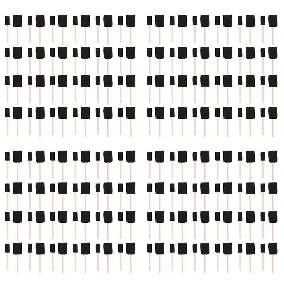 Foam Paint Brushes, Includes 200 Sponge Brushes, 100 X 1 Inch Brushes and 100 X 2 Inch Brushes, Art