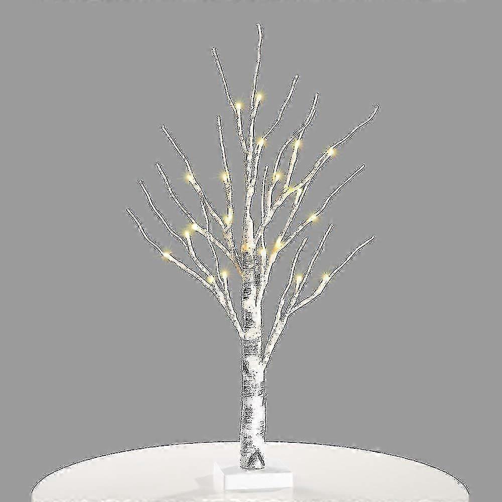 Wabjtam Birch Tree Warm White Light Up Birch Tree Tabletop Small Led Decorative Branch