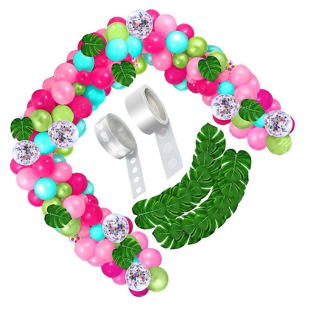 Hawaiian Party Decorations Set Balloon Garland Arch Kit Assorted Color For Spring 1Set