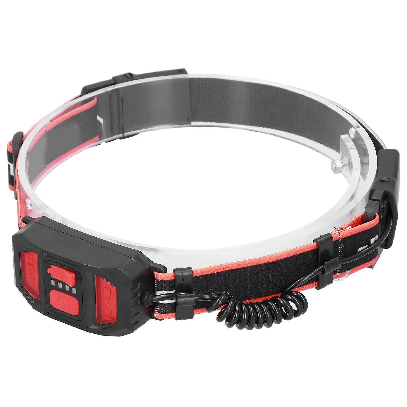 COB LED Headlamp with 3 Light Modes USB Charging for Outdoor Fishing Running Camping