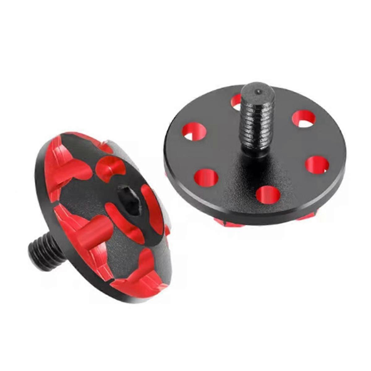 2Pcs Metal M3 Tail Wing Gasket Fixing Screws for 1/8/1/10 RC Car Upgrade Parts Accessory Style A Black Red