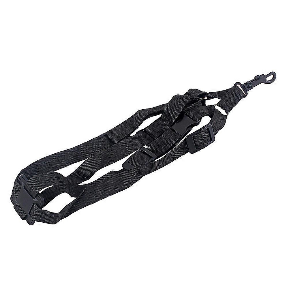 Saxophone Shoulder Strap Adjustable Weight Distribution Easy Installation and Removal for Music Practice Performance Black 1Pcs