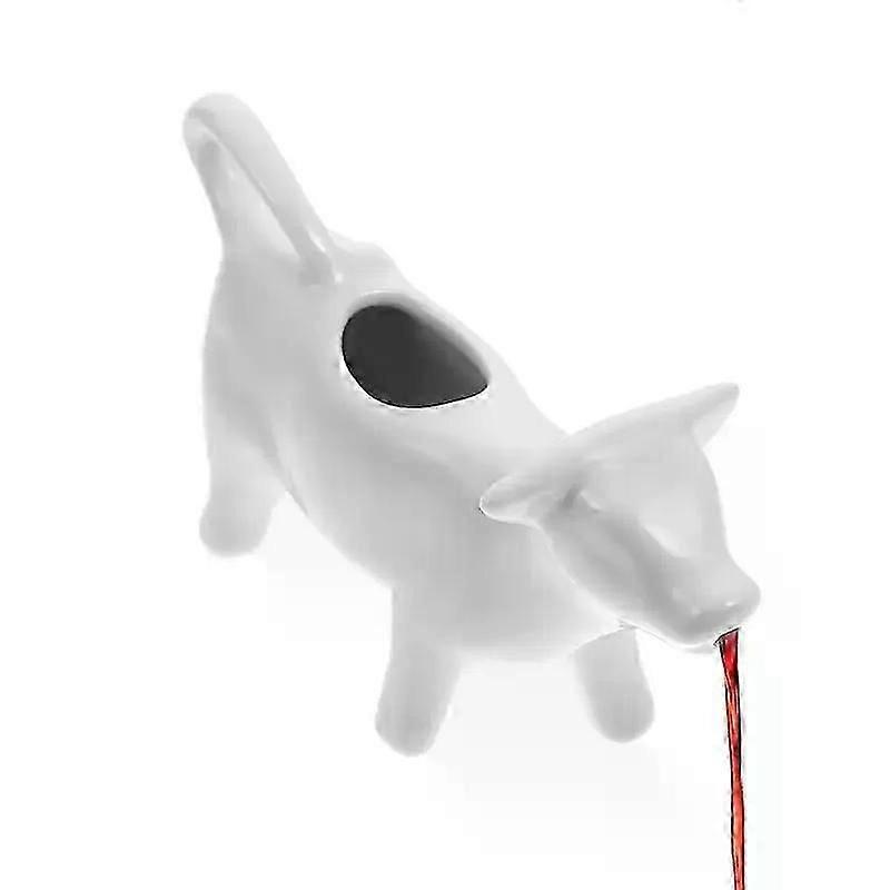 Pitcher Milk Creamer Ceramic Jug Cow Coffee Cup Sauce Gravy Dispenser Pourer Frothing Mini Container Fit For Camping Picnic Barbecue
