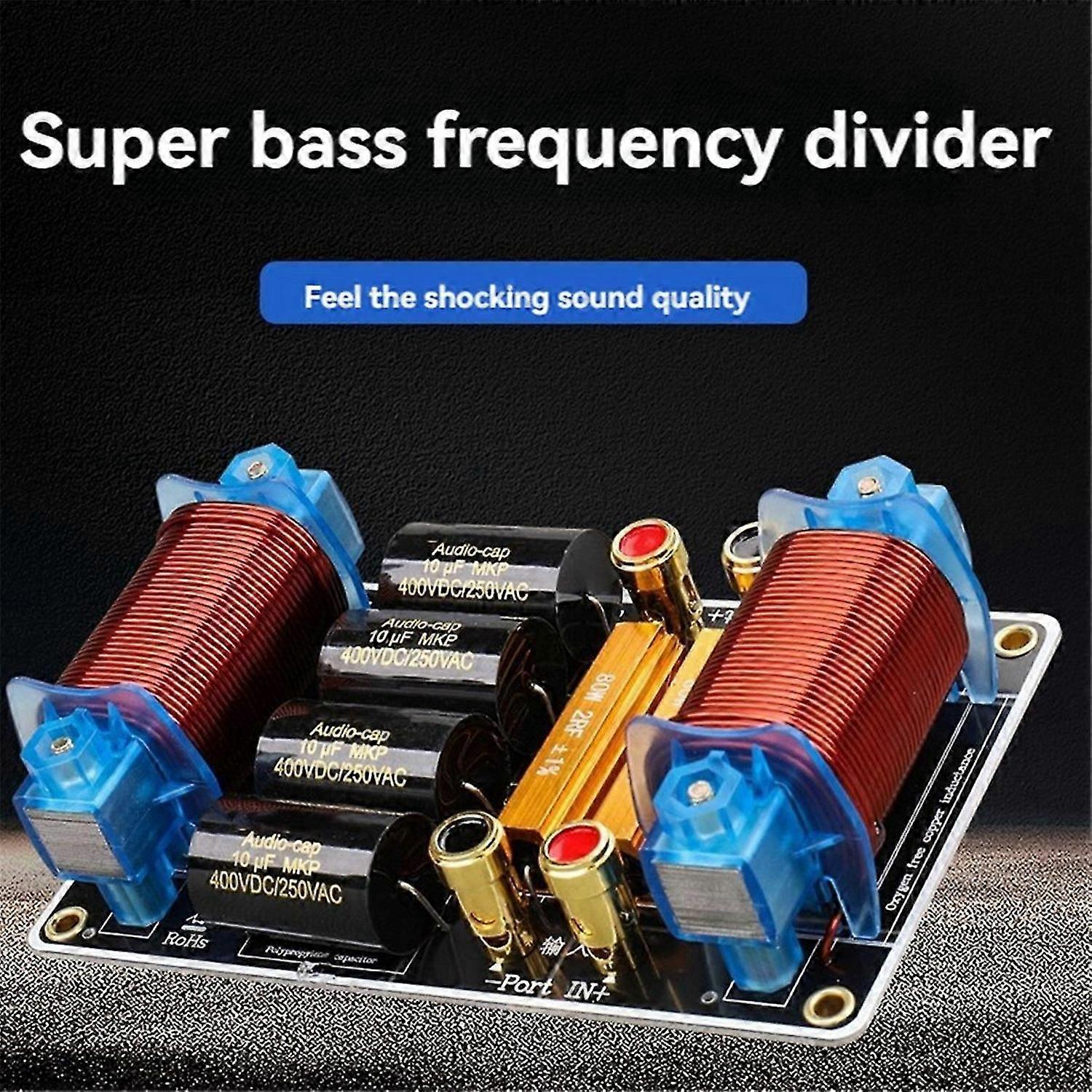 Subwoofer Specific Frequency Divider Pure Bass Speaker Crossover HIFI 1100W High-Power for 15 18 Inc