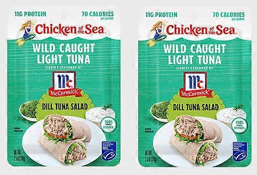 Havets kylling Villfanget Lett tunfisk Dill Tunfisksalat 2 pakning