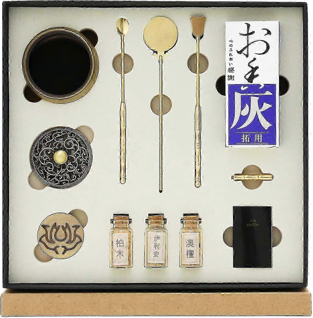 طقم قوالب مخروط البخور برج التدفق العكسي ، مجموعة مبخرة العود ، مجموعة مبخرة البخور الصينية مع مسحوق