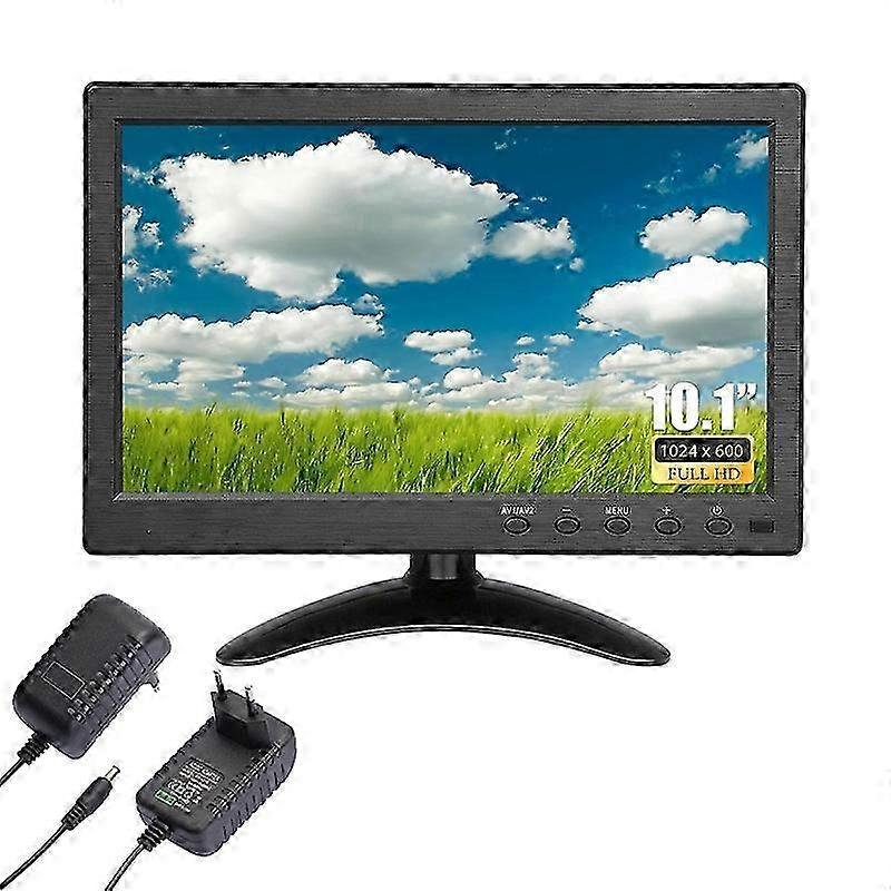 10.1-inch Portable Security Monitor Display with Remote Control