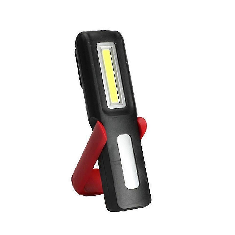 Rechargeable LED Work Light, Portable DIY Magnetic Workshop Flashlight, Powerful LED + COB Work Light with Magnetic Base and 360 Degree Hook