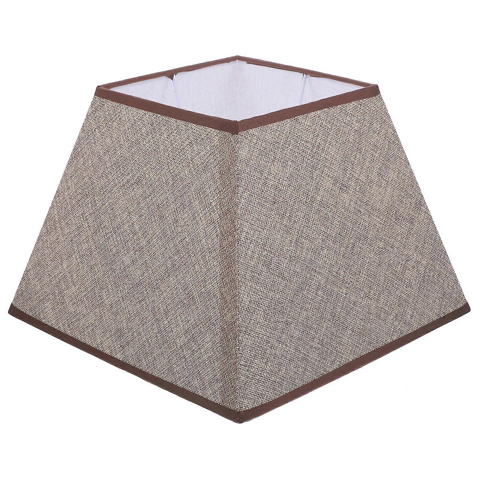 Fabric Lamp Shade Linen Fabric Table Lamp Floor Lamp Bedroom Living Room Square Shape Warm Atmosphere Creation 1Set