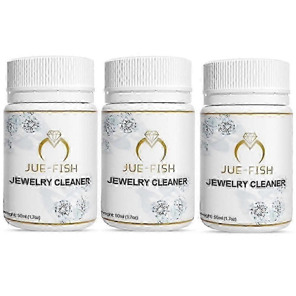 3pcs Bath Metal Silver Gold Jewellery Cleaner Dipping Solution Cleaning Quickshine
