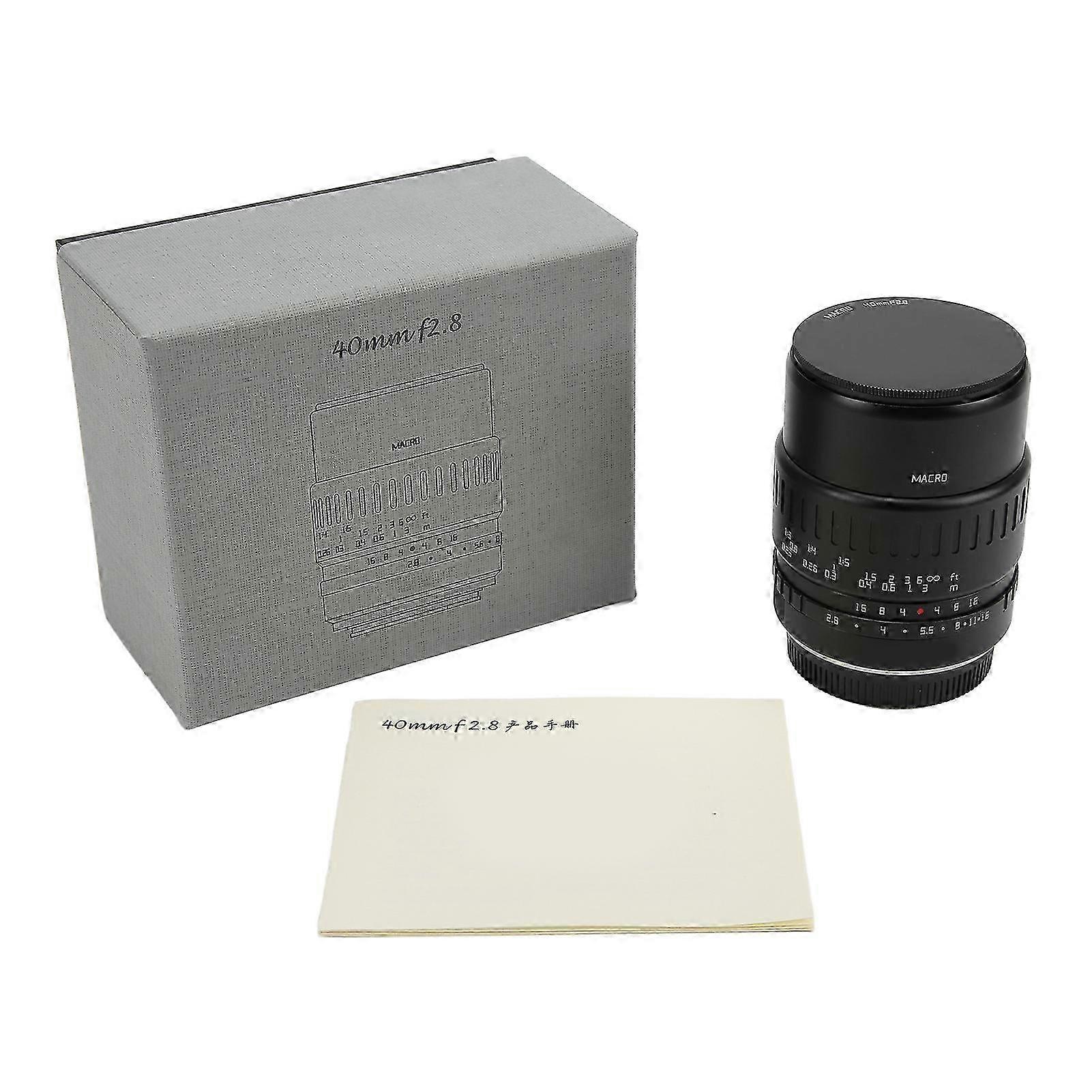 Ttartisan 40mm F2.8 Apsc Objectif Macro Mise au point manuelle Monture M4/3 pour Olympus Em1 Em5 Em10 Ep2