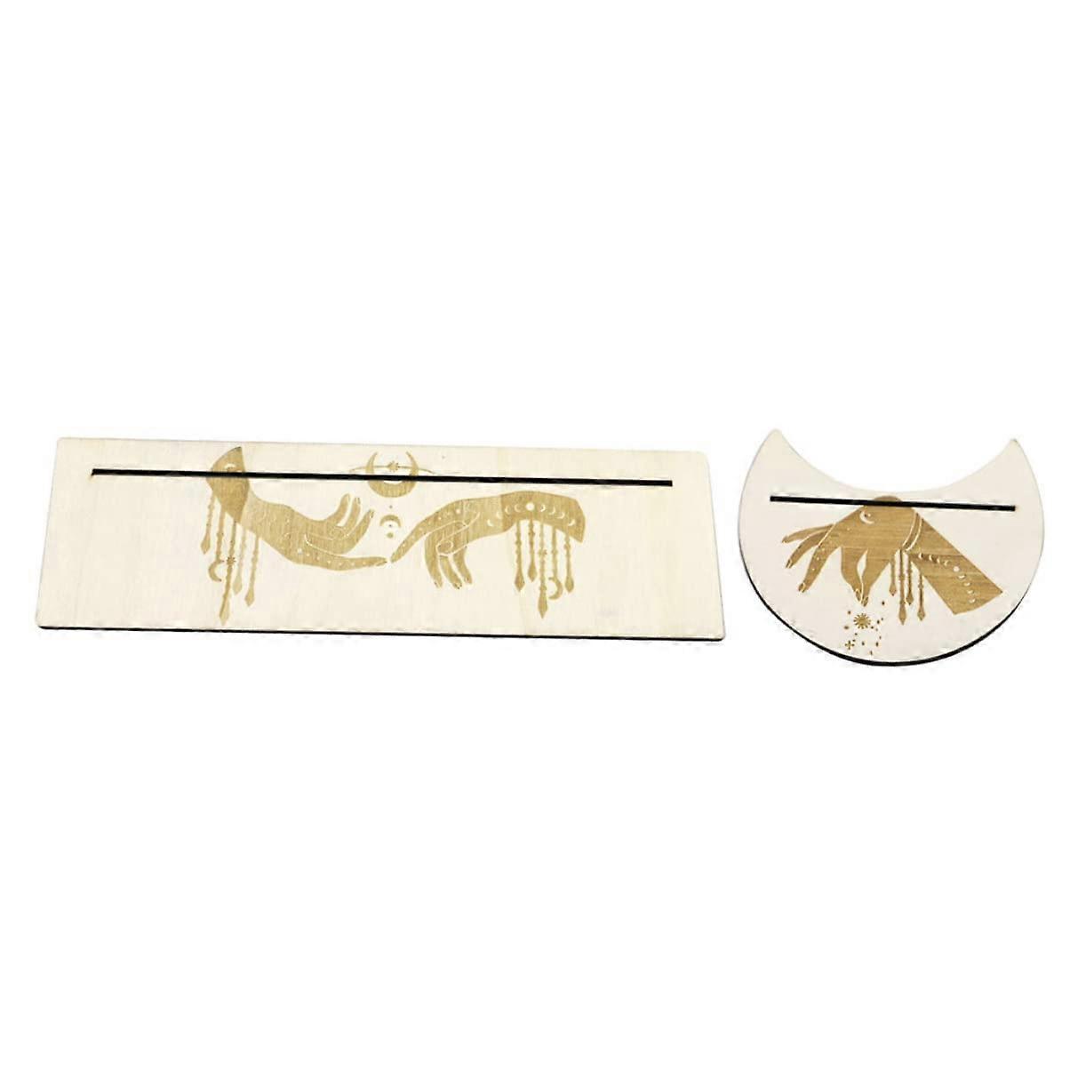 Tarot Card Holder Plate Stands for Display – Wooden Trading Card Display Stands, Tarot Cards Accessories, Divination Decor