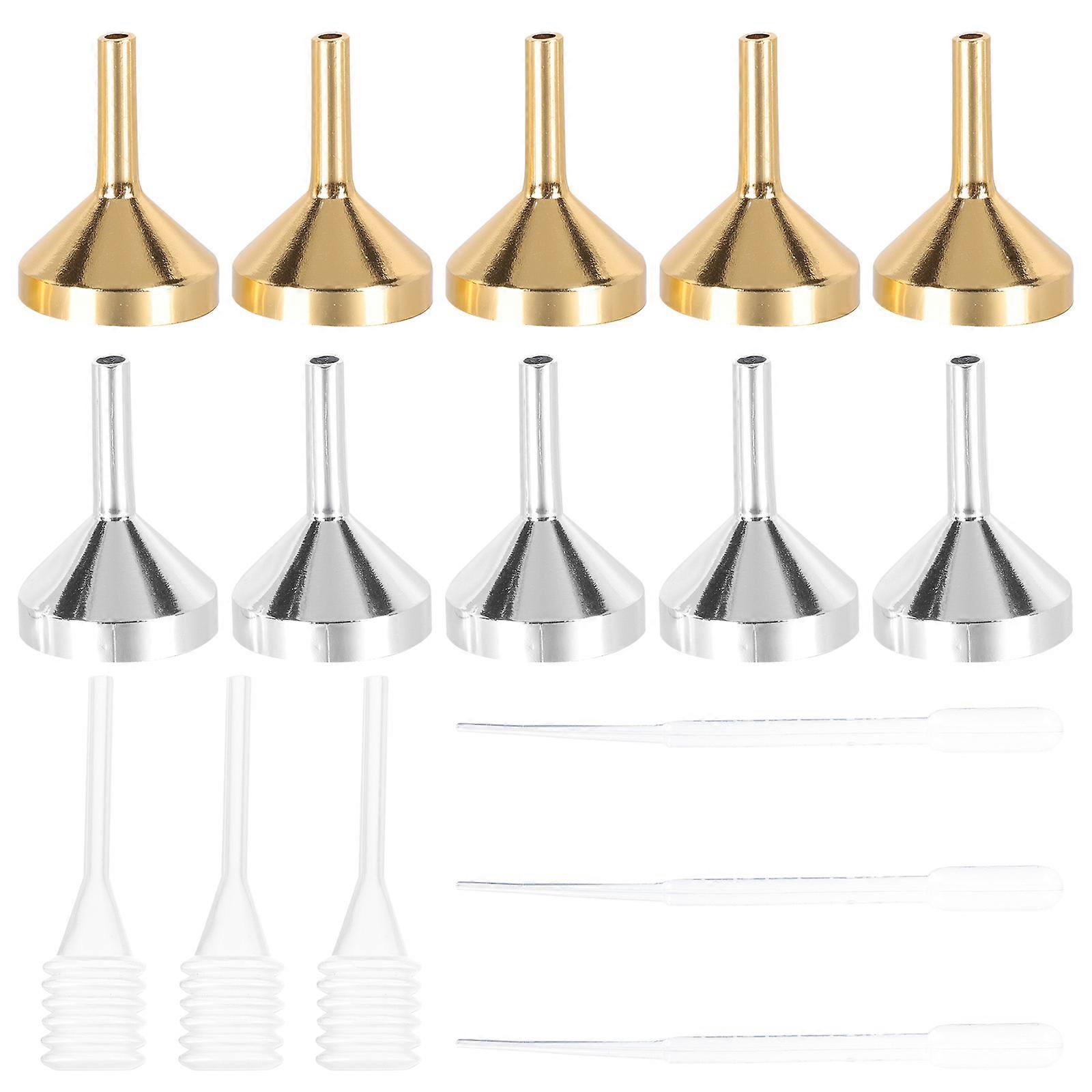 Metal Funnels for Filling Bottles Perfume Transferring Tool Kit Compact Design Travel 1Set