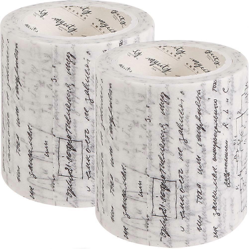 Diy Paper Tape Washi Paper Decorative Scrapbooking Assorted Color 800x5x0.1cm 2 Rolls