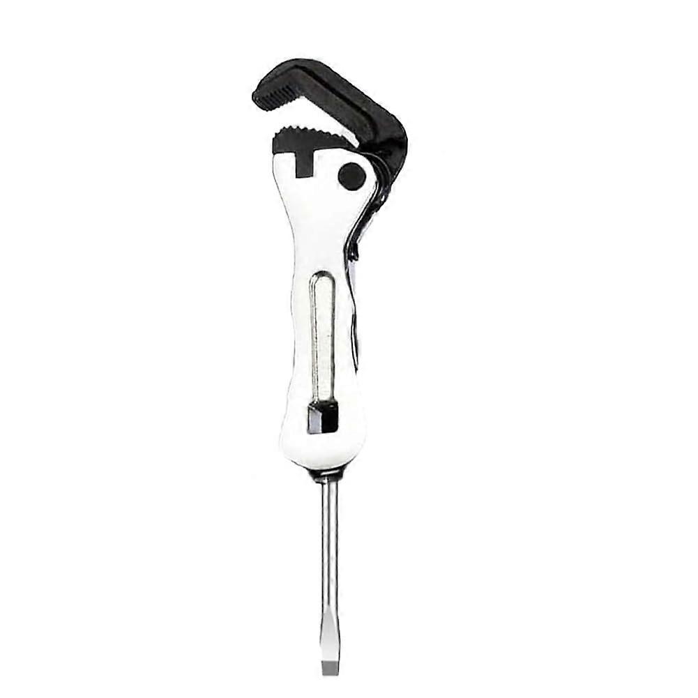 La Mini Stubby Mini Wrench Vise Key with Adjustable Grip, Portable Stubby Pipe Wrench Tool for Compact Spaces