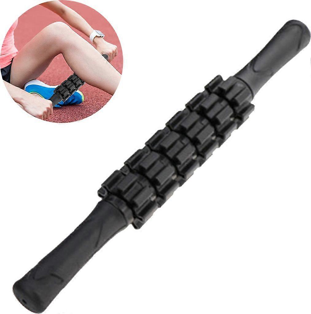 38.5cm Muscle Roller Stick: Ergonomic Handle – For Myofascial Release, Physical Therapy, Recovery