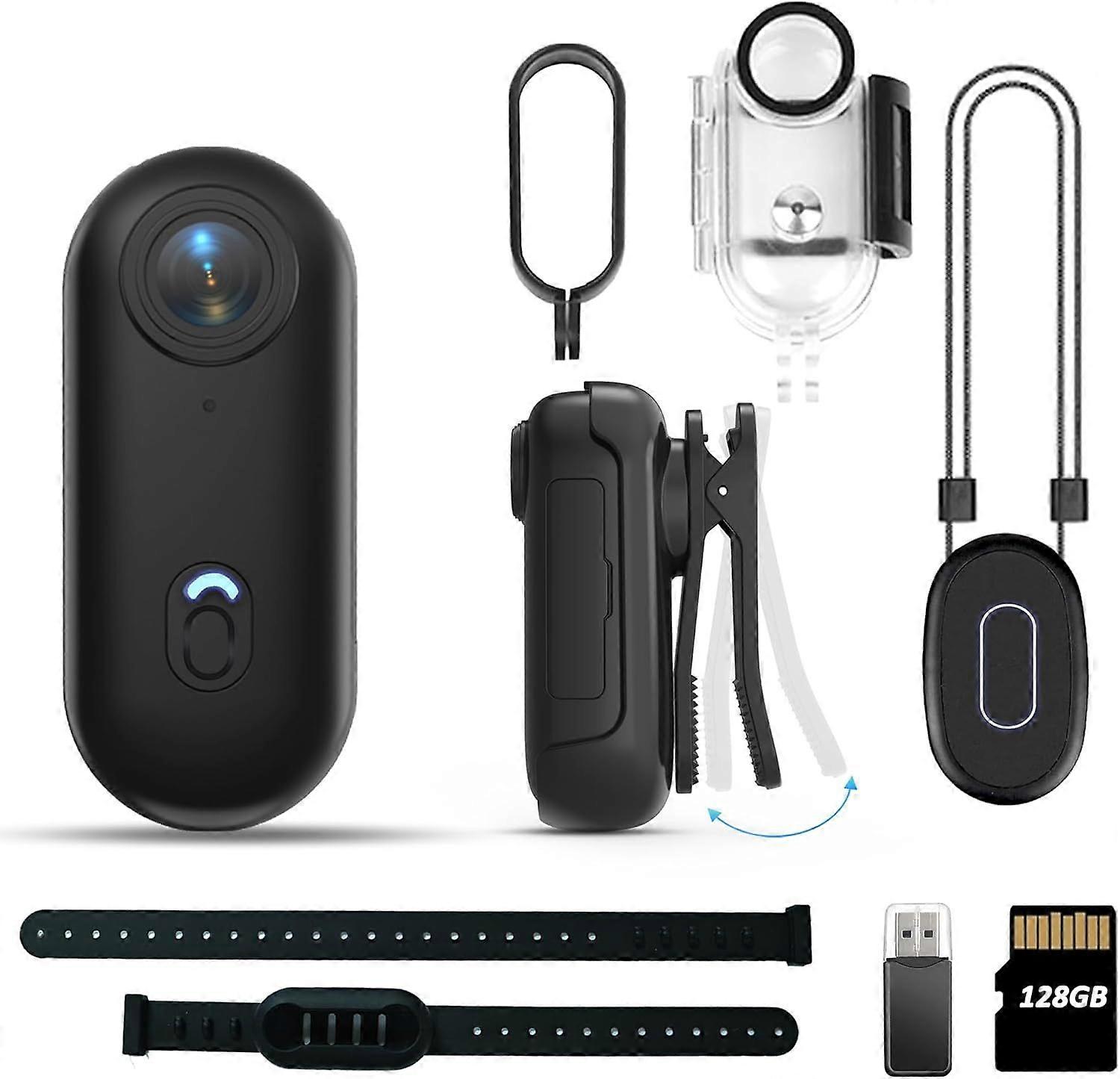 2025 أحدث طراز كاميرا أكشن 4K -30m مقاومة للماء ، مشبك مغناطيسي 360 ، 90 دقيقة